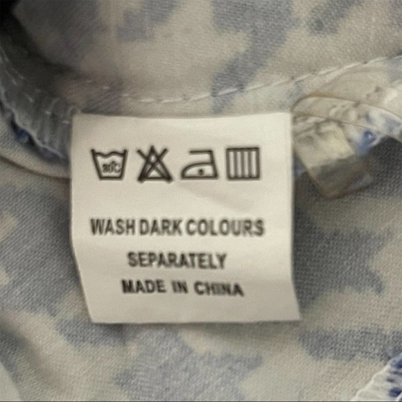 ABOW Hounds-tooth Zip Detail‎ Mini-Skirt-Blue and White - Picture 7 of 7